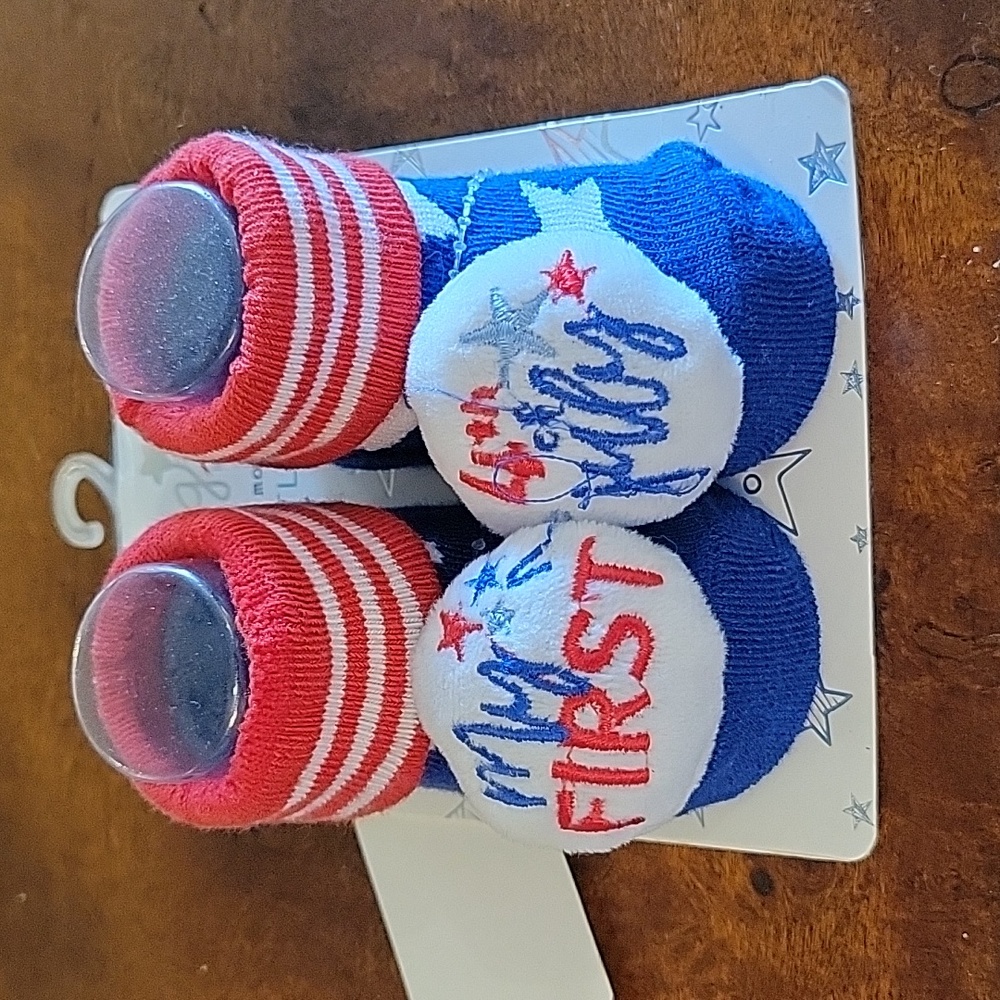 4th of July Rattle Booties